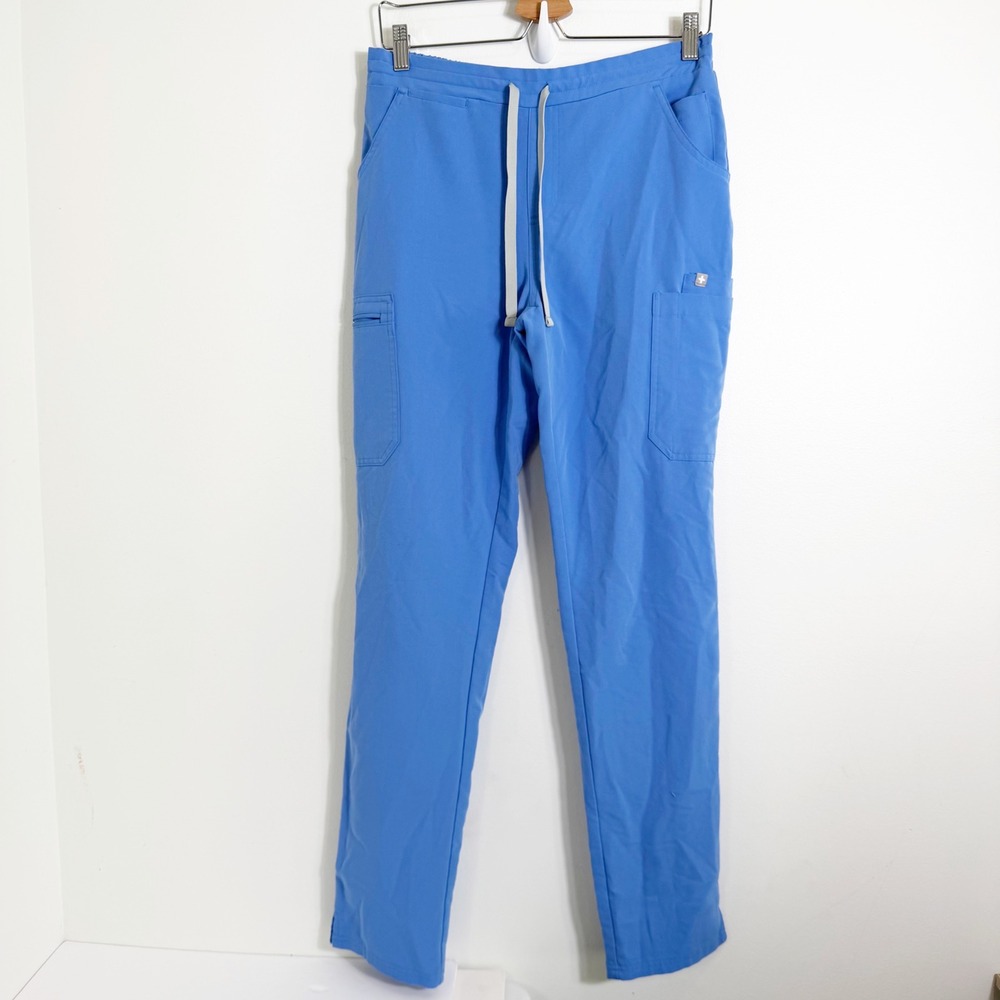 FIGS Scrub Pants Yola High Rise Slim Womens Small Tall Ceil Blue TW2000T